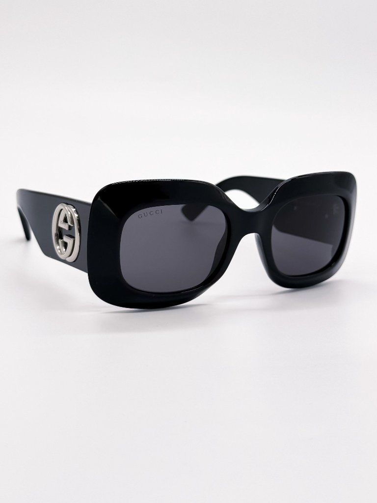 New Gucci Sunglasses Gg1695s 001 Black Square Women Gucci Eyewear